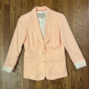 Banana Republic Pink Linen Blazer
